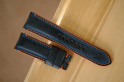 Correa hecha a mano doble costura PAM Officine Panerai talla 26 (o cualquier talla 27 24) Foto 1 de 4