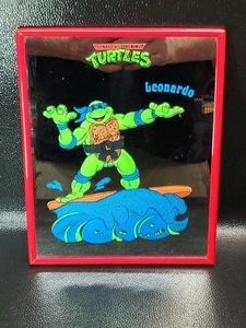 Vintage 1990 Ninja Turtle Leonardo 8x10 Mirror Picture - Picture 1 of 2