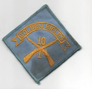 1st Bataillon 10th Infantry Regiment US Army Pocket Patch Cut Edge Vietnam Ära - Bild 1 von 2