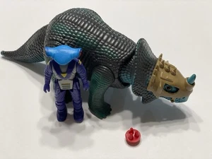 Vintage Tyco Dino Riders Monoclonius With Mako 1988 Actionfigur - Bild 1 von 5