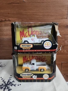 Vintage Y2K Matchbox Sammlerstücke 2er Set McDonalds Trucks Ford und Chevy - Bild 1 von 8