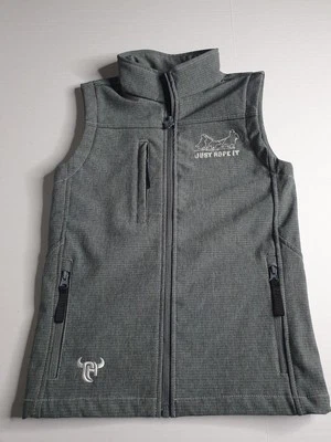 Chaleco Unisex Team Roper Life Just Rope It Vaquero Cremallera Chaleco Sin Mangas Talla Adolescente/Niño  Foto 1 de 4