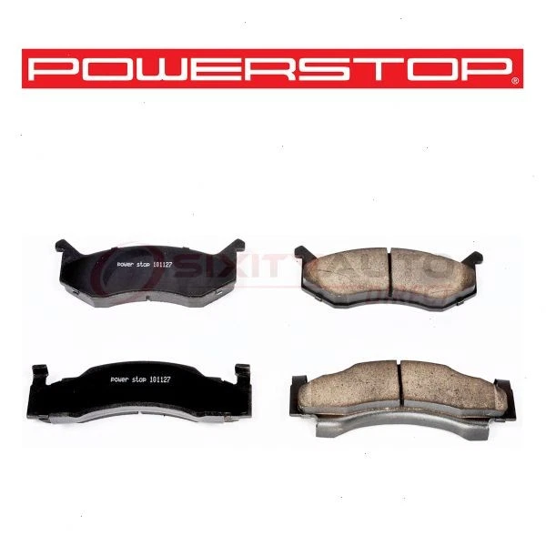 PowerStop Front Disc Brake Pad Set for 1986-1989 Dodge D100 - Braking eg - Imagem 1 de 4