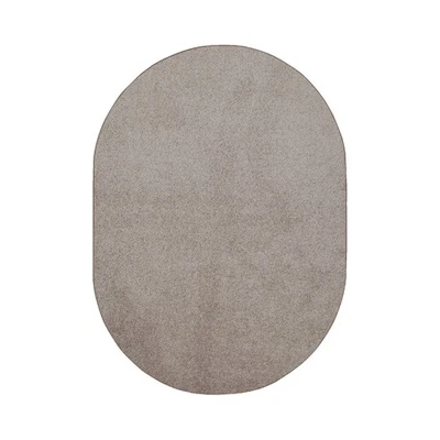 Solid Color Area Rugs Beige - 4 x 6 Oval, Indoor, Stain  Fade Resistant, Perf... - Image 1 of 4