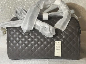 NEW Talbots Quilted Doctor Bag/Satchel | Cross Body Strap | Brown - Picture 1 of 10