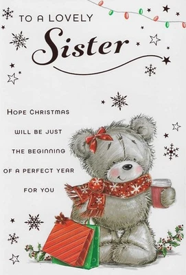 POPPYHILL TO A LOVELY SISTER CHRISTMAS CARD