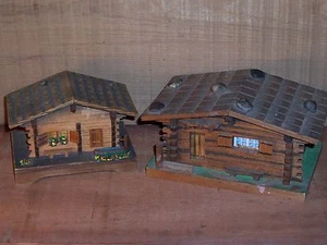 Swiss Alpine Cabin Music / Jewelry Box Lot Wood, Swiss Movement - Picture 1 of 11