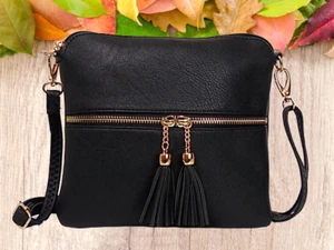 New Ladies Cross Body Messenger Bag Women Shoulder Over Bags Detachable Handbags - Picture 1 of 25