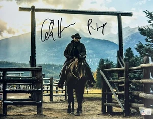 FOTO FIRMADA POR COLE HAUSER YELLOWSTONE 11x14 RIN WHEELER CERTIFICADO DE AUTENTICIDAD BECKETT BAS - Imagen 1 de 1