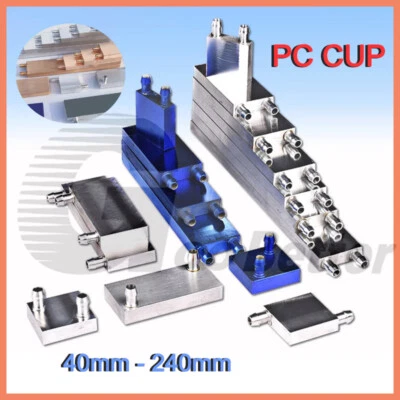 Aluminum Water Cooling Block For PC CPU GPU Liquid Water Cooler Heat Sink System - Image 1 of 4