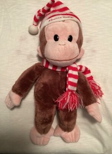 CURIOUS GEORGE Winter/Christmas Plush by Universal/Gund - 12”