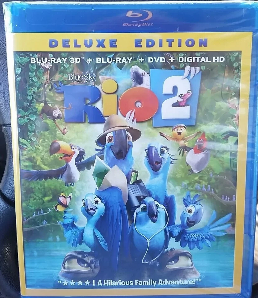 RIO 2 3D + BLU RAY + DVD + DIGITAL HD BRAND NEW Fast First Class Shipping.  - Image 1 of 1