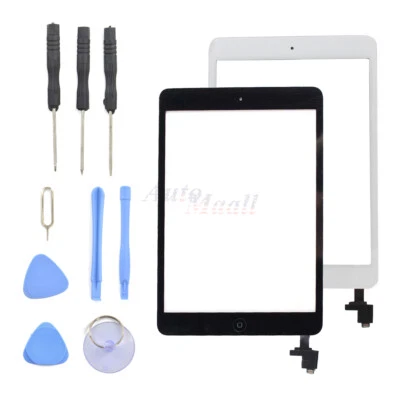 For iPad Mini 1st 2nd Generation Touch Screen Glass Digitizer & IC & Home Button - Image 1 of 4