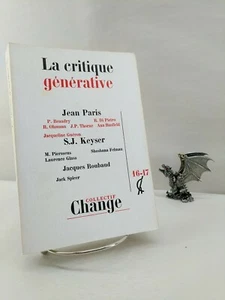 Change 16-17 La critique générative 1973 - Imagen 1 de 6