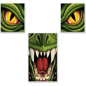 Dragon Window & Door Decor Set Medieval Halloween Party Decoration - Picture 1 of 1