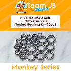 Hpi Nitro Rs4 3 Drift, Nitro Rs4 3 Rtr - 20 Pcs Rubber Sealed Bearings Kit