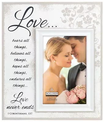 Malden 4x6 Love Scripts Frame - Image 1 of 2