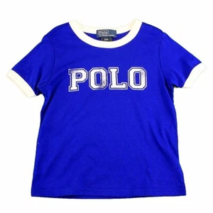 Polo Ralph Lauren Boy's Graphic Royal Cotton Short Sleeve T-Shirt - Picture 1 of 2