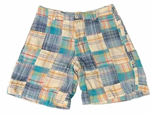 Periscope Size 16 Girls Blue Plaid Shorts With Pockets - Picture 1 of 9