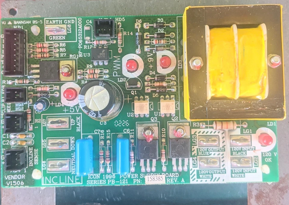 Placa de fuente de alimentación NordicTrack Proform Reebok Healthrider Image Weslo 130857 Foto 1 de 1