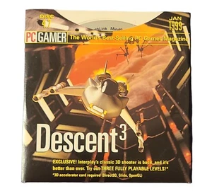 PC Gamer Demo CD Disc 4.7 Jan 1999 VINTAGE PC Descent 3 WIN 95+ Required - Picture 1 of 2