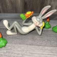 Vintage 1972 Bugs Bunny Hard Plastic Warner Bros  Cake Topper/Figurine Carrots *