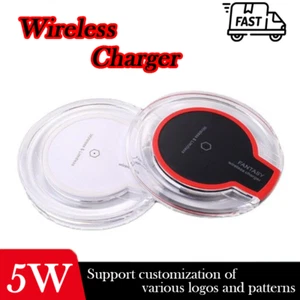 Base de carga de cargador inalámbrico rápido de 5 W para teléfono celular iPhone Android Samsung - Imagen 1 de 10