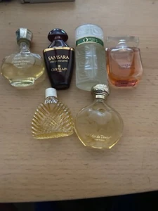 vintage lot of 6 mini perfumes l air de temps, samsara,instant,diva,o de lancome - Picture 1 of 3