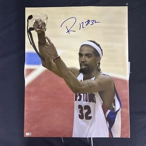 Richard Rip Hamilton Signed 16x20 Photo Detroit Pistons 2004 Champs Steiner CX - Picture 1 of 3