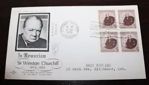 Canada. 1965 In memoriam of Winiston Churchil, First Day Cover FDC - Picture 1 of 2