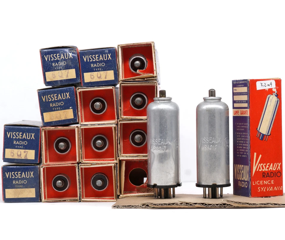 ONE 6Q7MG/6Q7 VISSEAUX NOS FRANCIA Tubo Valvola Lámpara Valvula Válvula ഀ 真空管 电子管 Foto 1 de 1