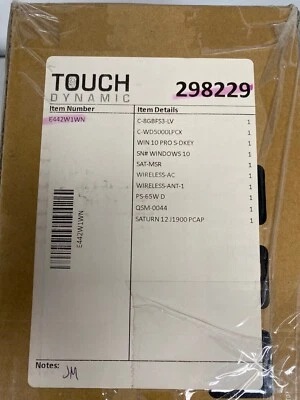 Touch Dynamic E442W1WN Saturn 12 J1900 - Image 1 of 4