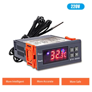 STC-3000 Digital Temperature Switch Controller ℃ ℉ Display Heating Cooling I9K7 - Picture 1 of 11