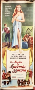 Night  of Lucretia Borgia Original  Insert Poster 1960 - Imagen 1 de 1