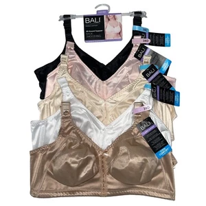 Sujetador Bali Sin Alambres Espalda Suavizante Ligero Fresco Comodidad Doble Soporte DF3820 - Imagen 1 de 84