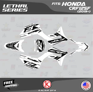 Kit de gráficos para Honda CRF125F (2019-2024) CRF 125F Lethal Series - Blanco - Imagen 1 de 6
