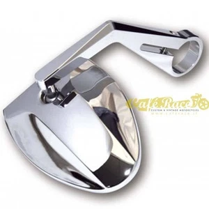 Universal Bar-End Mirror HIGHSIDER FERRARA 2 Chrome for 22 and 25 mm Handlebars - Picture 1 of 3