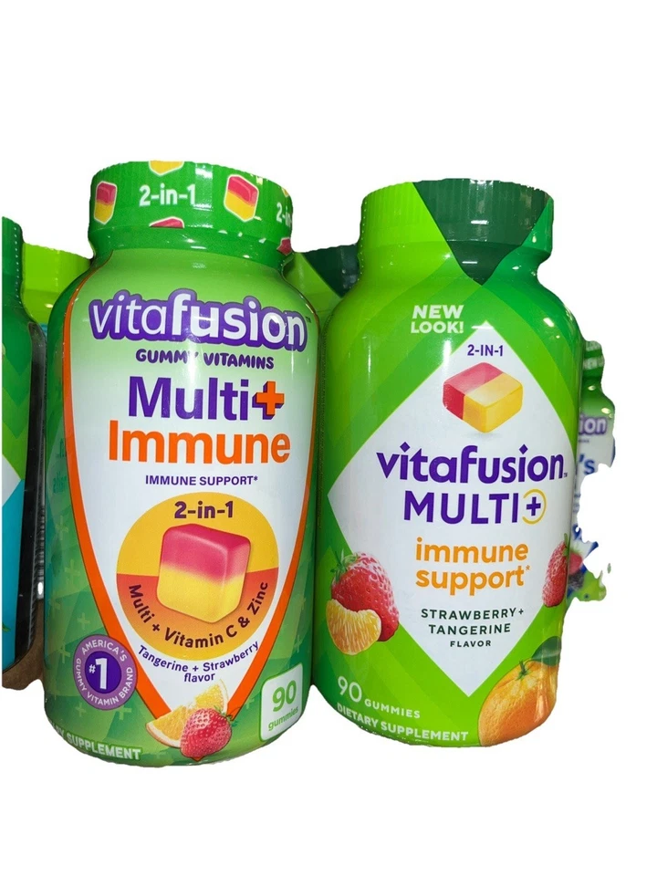 2-PK Vitafusion Vitaminas Multi+ Inmune 90 Gomitas NUEVO Exp 12/31/25 Foto 1 de 1