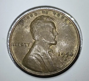 1954-D Lincoln wheat Cent Penny. Error DDO On Date - Picture 1 of 6