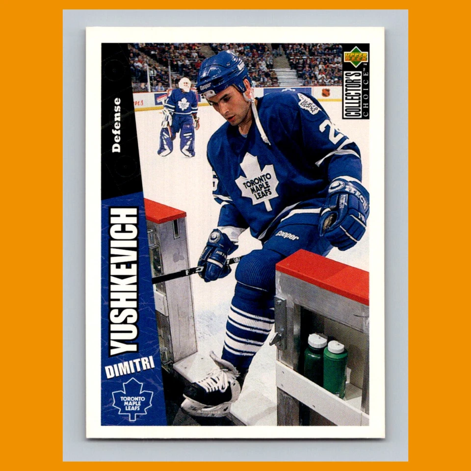 Dimitri Yushkevich #263 1996-97 Collectors Choice Toronto Maple Leafs Hockey NHL - Image 1 of 3