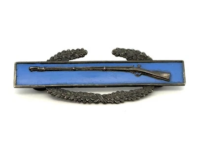 Боевой пехотный значок армии США из стерлингового серебра 925 пробы, 20,6 г - Изображение 1 из 4