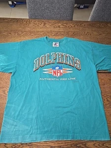 Camiseta deportiva con logotipo de los Miami Dolphins corte diamante para hombre talla XLarge XL 1996 de colección EE. UU. - Imagen 1 de 10