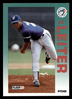 1992 Fleer Al Leiter #334 Toronto Blue Jays - Image 1 of 2