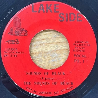 The Sounds of Black 7" Single Deep Funk VG Lake Side Record Vo Used Foto 1 de 2