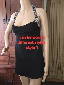Too Fast New With Tags Size Small Black Multi Style Strap Top - Picture 1 of 6