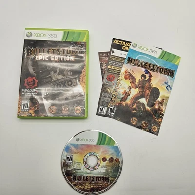 Bulletstorm Epic Edition Xbox 360 Complete CIB Gears Beta Manual Tested Game Dis - Image 1 of 3