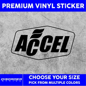 ACCEL [VINYL STICKER]-for Car/Truck WINDOW-LAPTOP-FOLDER-YOU PICK COLOR/SIZE - Imagen 1 de 6