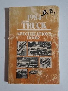 FORD 1984 LIGHT HEAVY TRUCK SPECIFICATIONS BOOK  - Bild 1 von 7