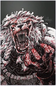 INVINCIBLE BATTLE BEAST #1 BLOODY SPOT FOIL VIRGIN TODD BEATS IN HAND - Picture 1 of 1