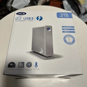 New LaCie D2 Thunderbolt Series / USB 3 External Drive 3TB - Picture 1 of 11